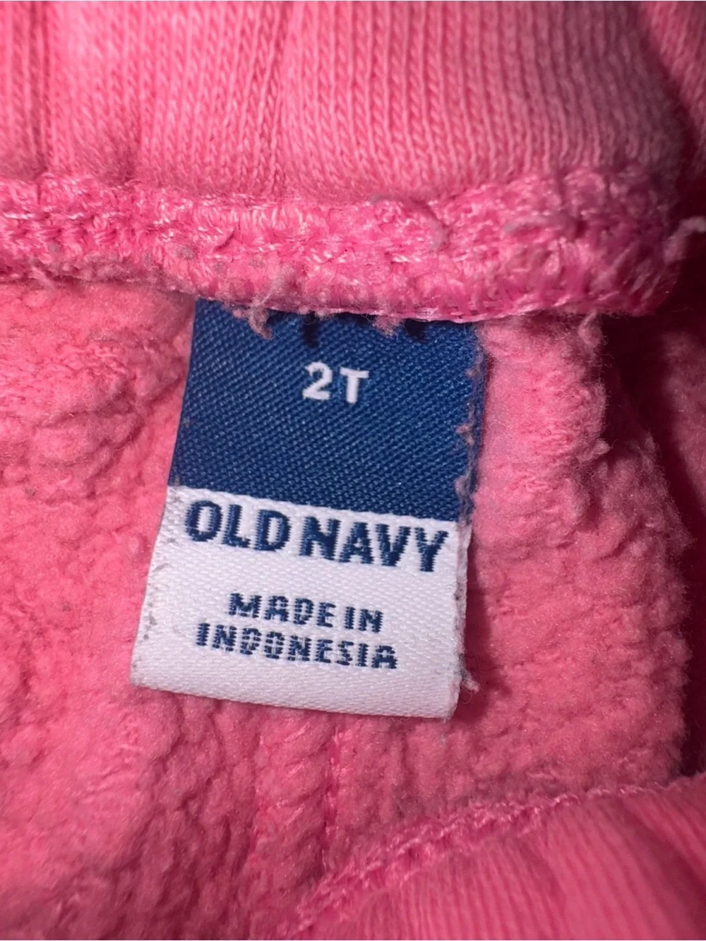 Old Navy Pink Drawstring Fleece Joggers